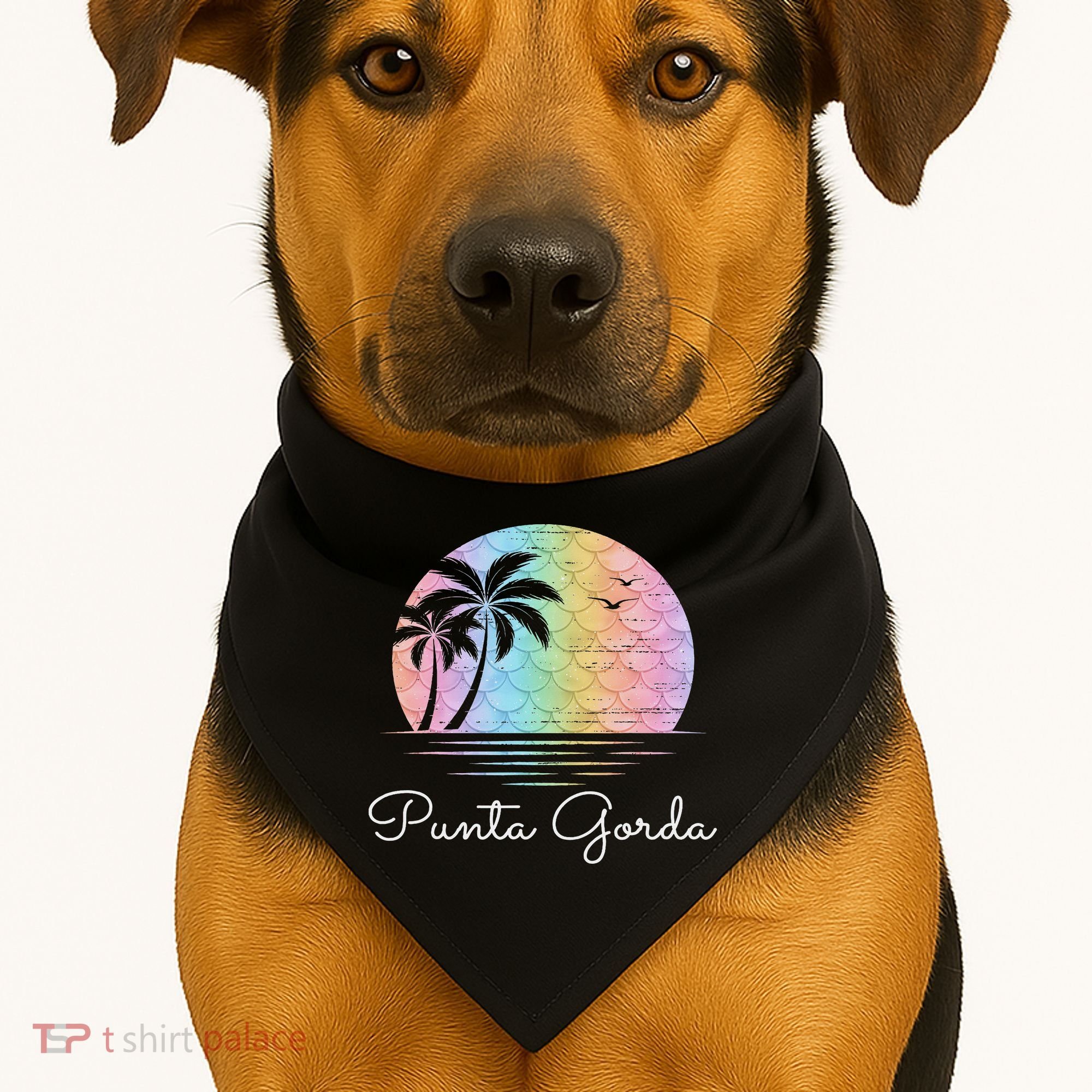 Punta Gorda Florida USA-Made Doggie Bandana