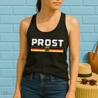 Prost German Flag Crest Eagle Bavarian Oktoberfest Women's Tank Top thumb 2