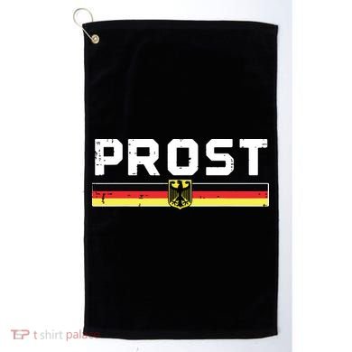 Prost German Flag Crest Eagle Bavarian Oktoberfest Golf Towel