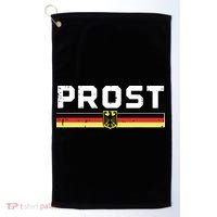 Prost German Flag Crest Eagle Bavarian Oktoberfest Golf Towel thumb 0