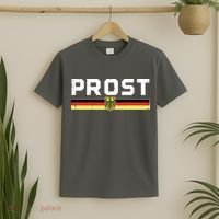 Prost German Flag Crest Eagle Bavarian Oktoberfest T-Shirt thumb 2