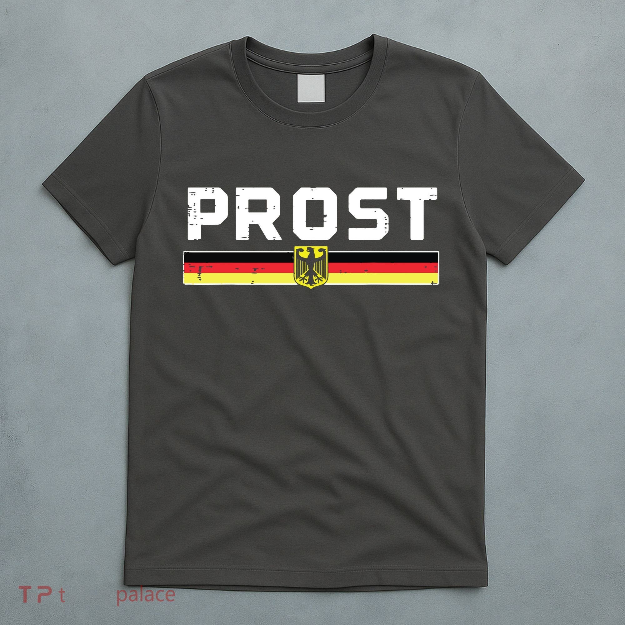 Prost German Flag Crest Eagle Bavarian Oktoberfest T-Shirt