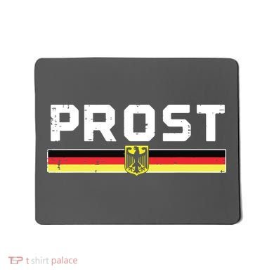 Prost German Flag Crest Eagle Bavarian Oktoberfest Mousepad