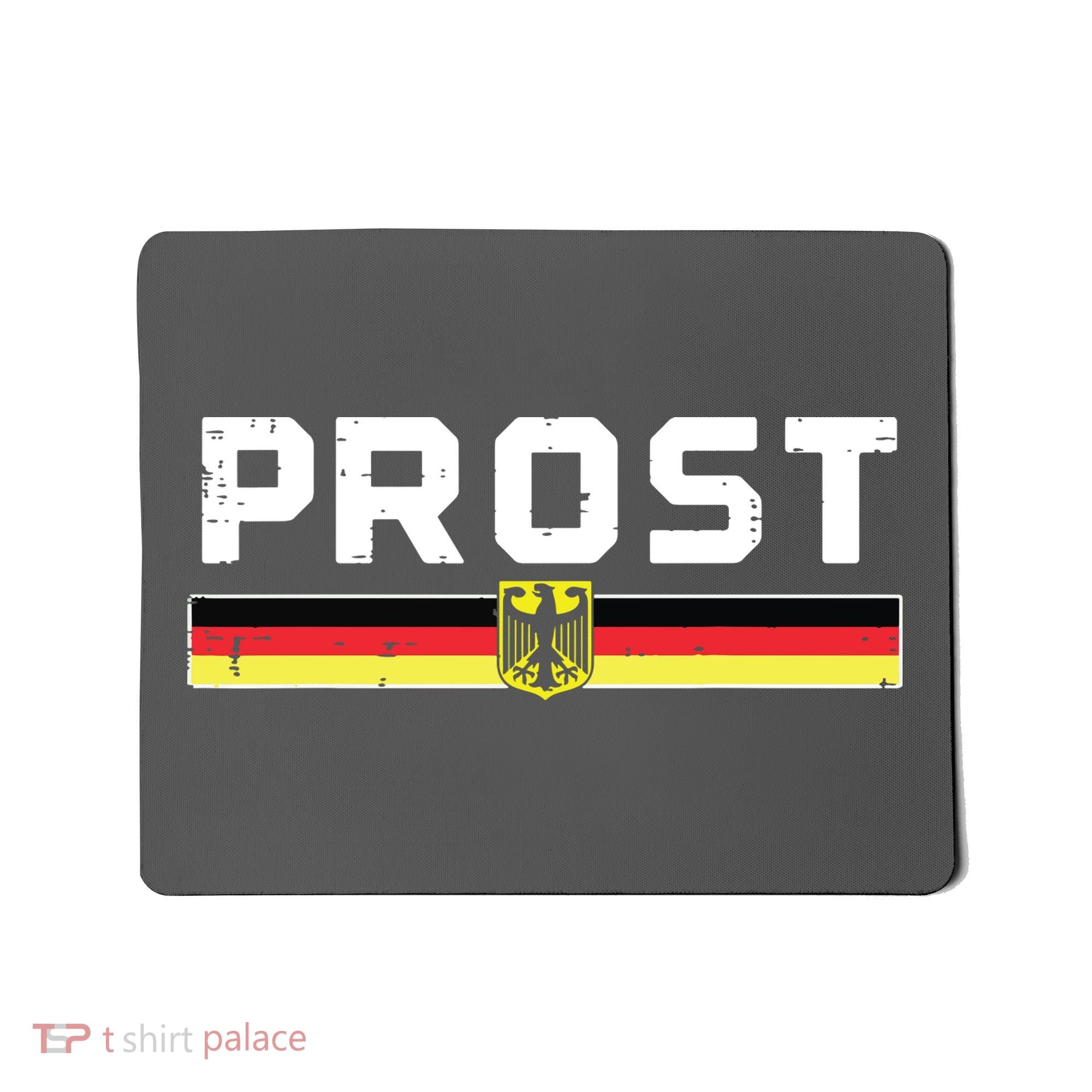 Prost German Flag Crest Eagle Bavarian Oktoberfest Mousepad