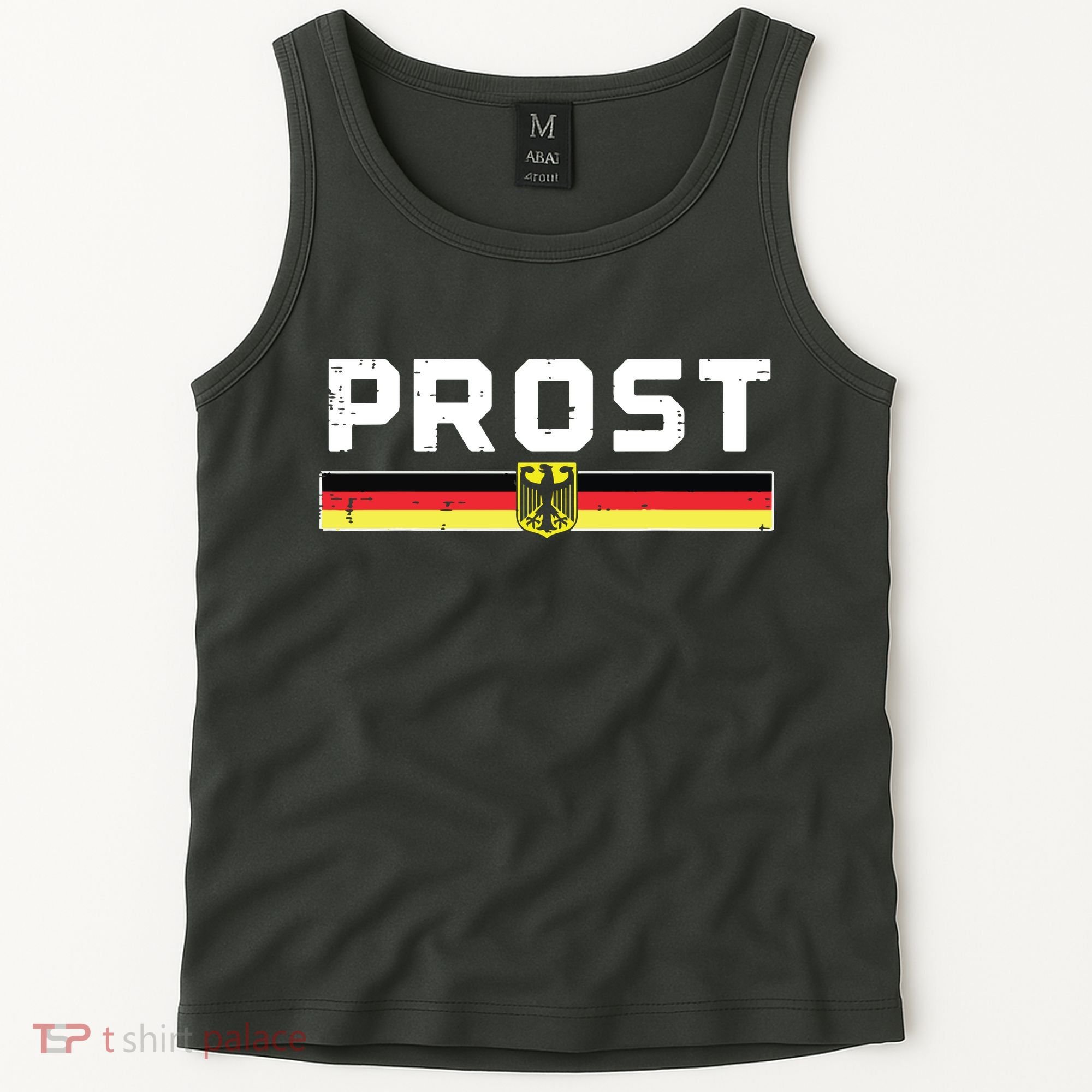 Prost German Flag Crest Eagle Bavarian Oktoberfest Tank Top