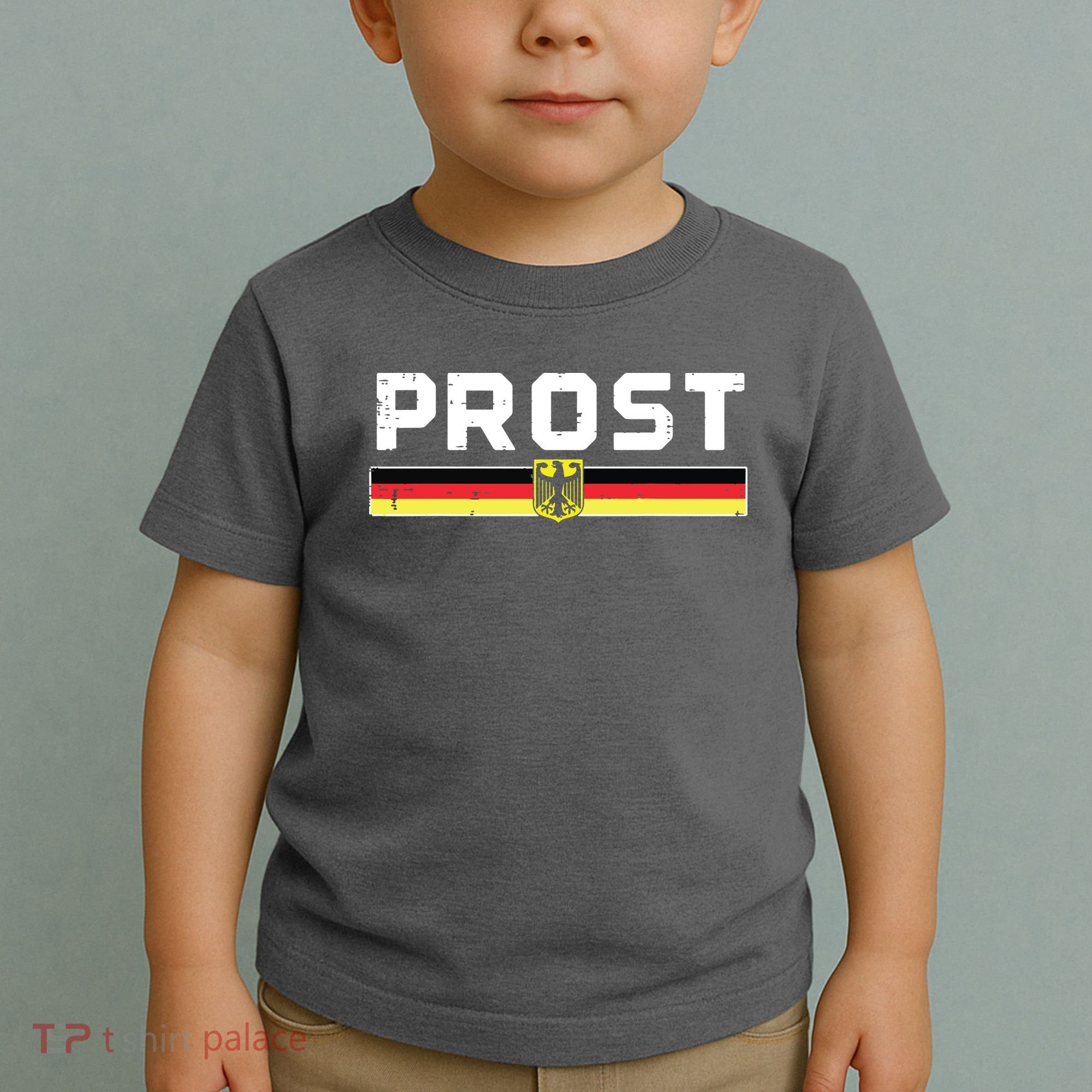 Prost German Flag Crest Eagle Bavarian Oktoberfest Toddler T-Shirt
