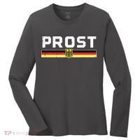Prost German Flag Crest Eagle Bavarian Oktoberfest Women's Long Sleeve Shirt thumb 0
