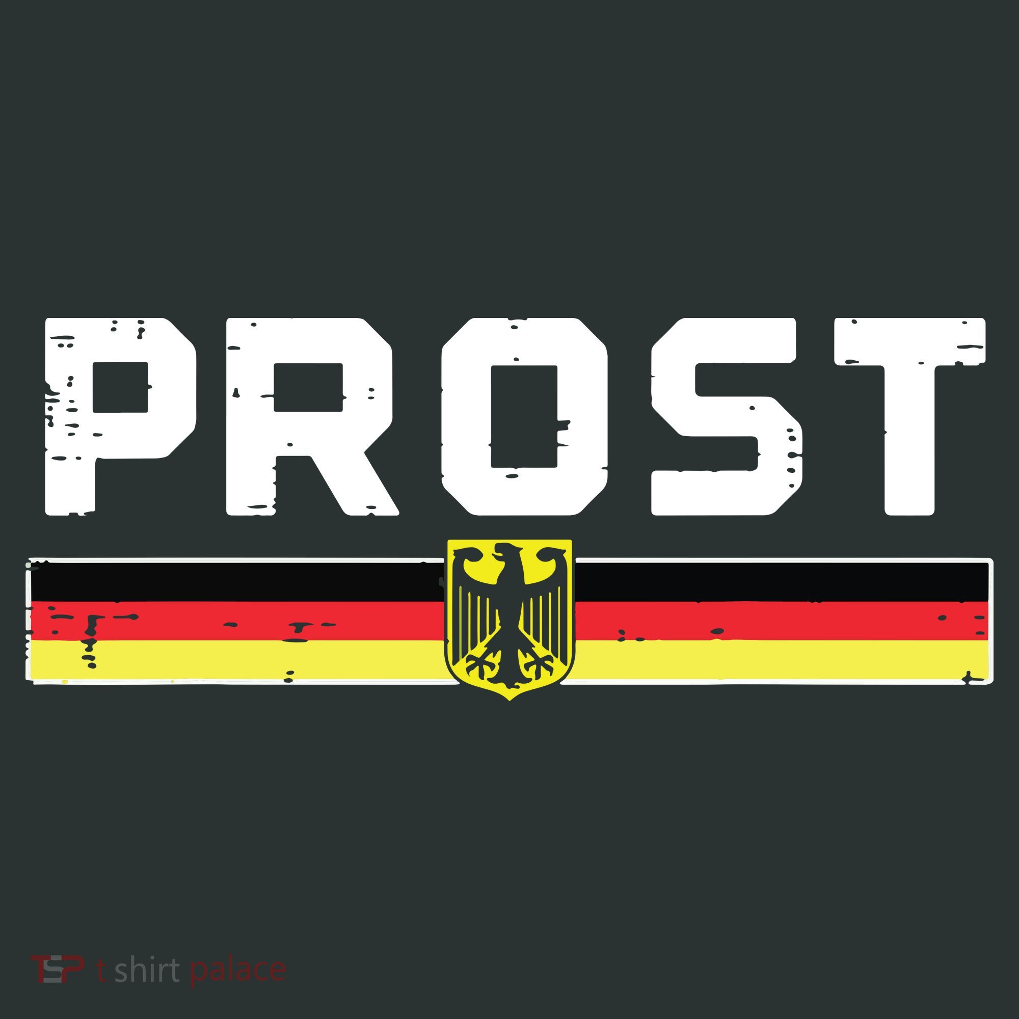 Prost German Flag Crest Eagle Bavarian Oktoberfest Women's Long Sleeve Shirt