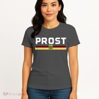 Prost German Flag Crest Eagle Bavarian Oktoberfest Women's T-Shirt thumb 4