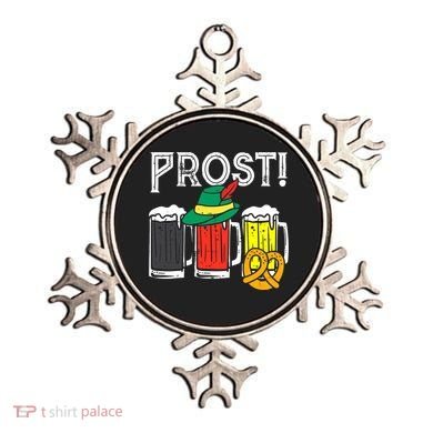 Prost German Flag Colors Hat Bavarian Oktoberfest Ornament