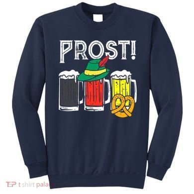 Prost German Flag Colors Hat Bavarian Oktoberfest Sweatshirt