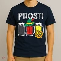 Prost German Flag Colors Hat Bavarian Oktoberfest T-Shirt thumb 3