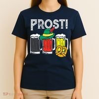 Prost German Flag Colors Hat Bavarian Oktoberfest T-Shirt thumb 4