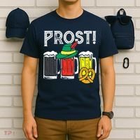 Prost German Flag Colors Hat Bavarian Oktoberfest T-Shirt thumb 6