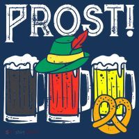 Prost German Flag Colors Hat Bavarian Oktoberfest T-Shirt thumb 7
