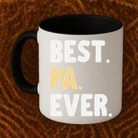 Pa Gift From Granddaughter Grandson Best Pa Ever Coffee Mug thumb 2