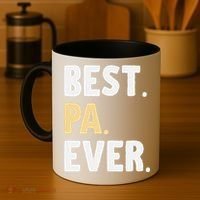 Pa Gift From Granddaughter Grandson Best Pa Ever Coffee Mug thumb 4