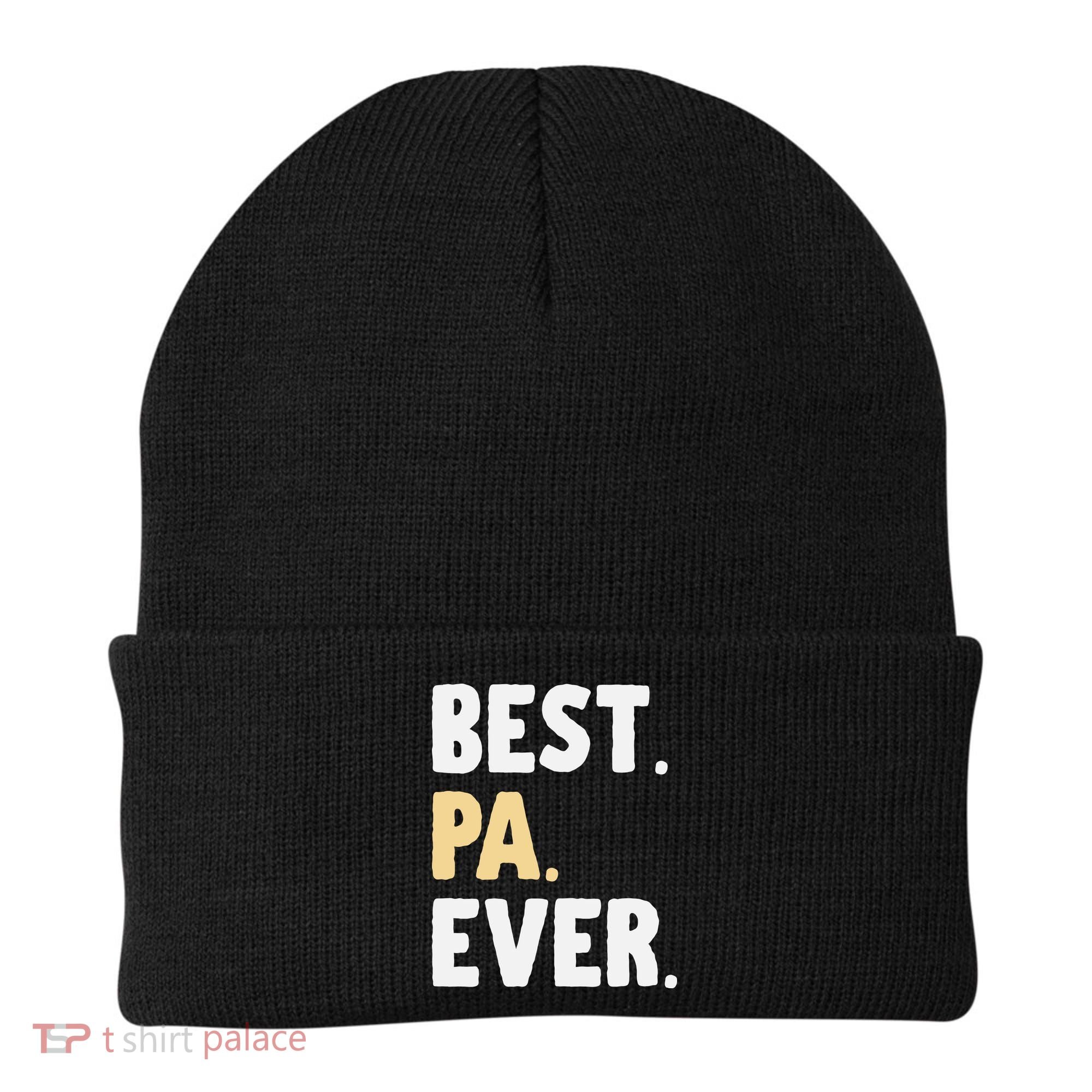 Pa Gift From Granddaughter Grandson Best Pa Ever Beanie