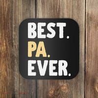 Pa Gift From Granddaughter Grandson Best Pa Ever Coaster thumb 0