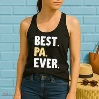 Pa Gift From Granddaughter Grandson Best Pa Ever Women's Tank Top thumb 2