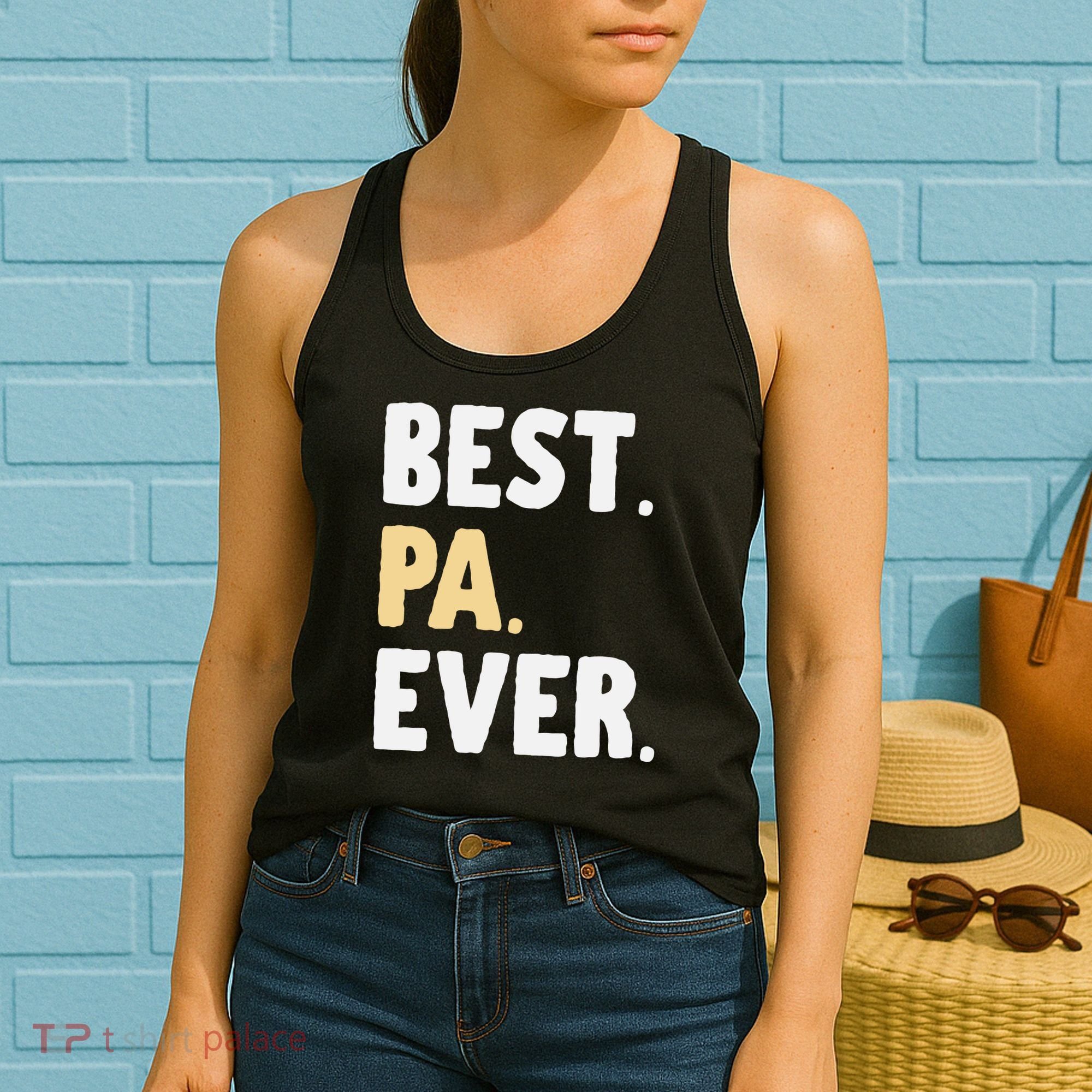 Pa Gift From Granddaughter Grandson Best Pa Ever Women's Tank Top