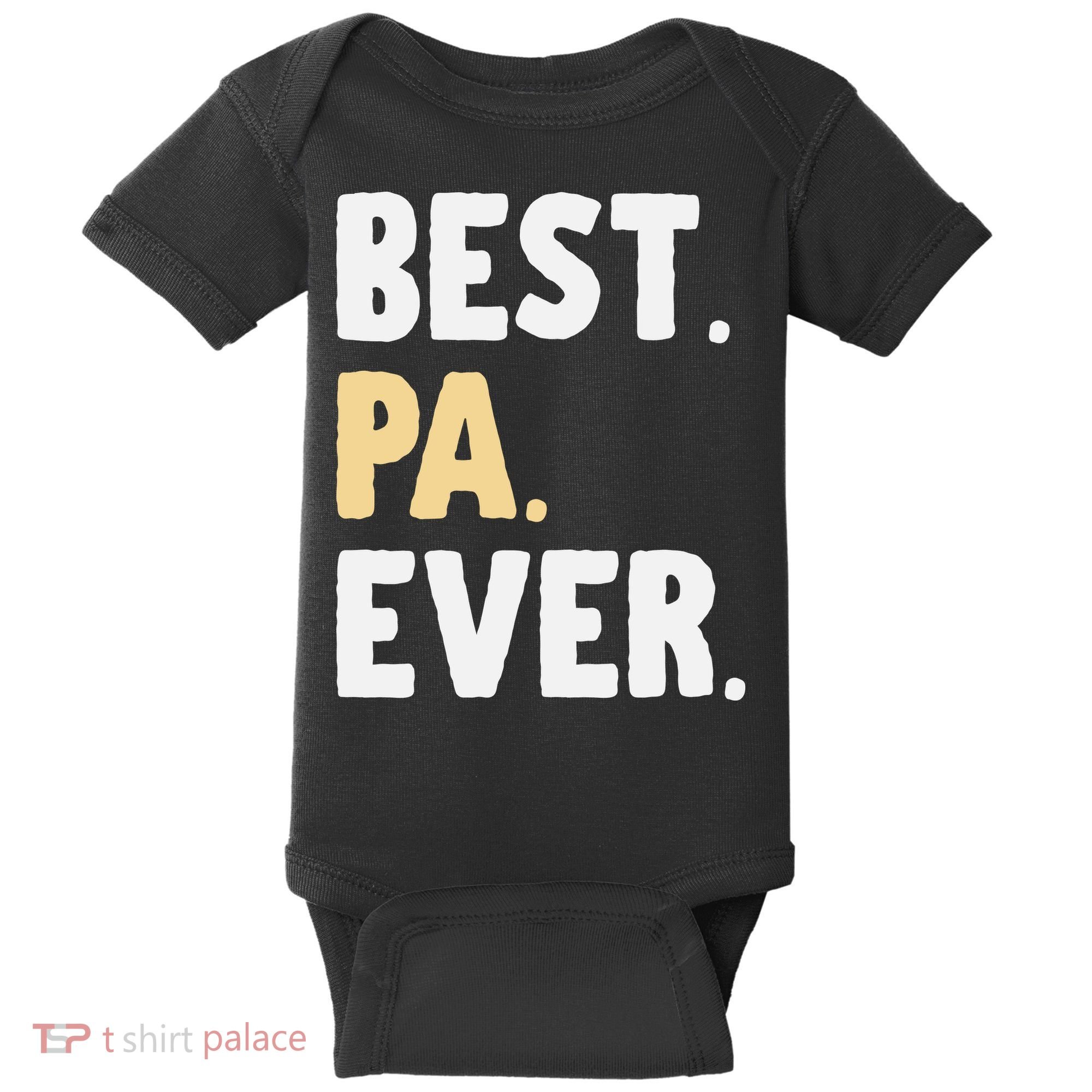 Pa Gift From Granddaughter Grandson Best Pa Ever Baby Bodysuit
