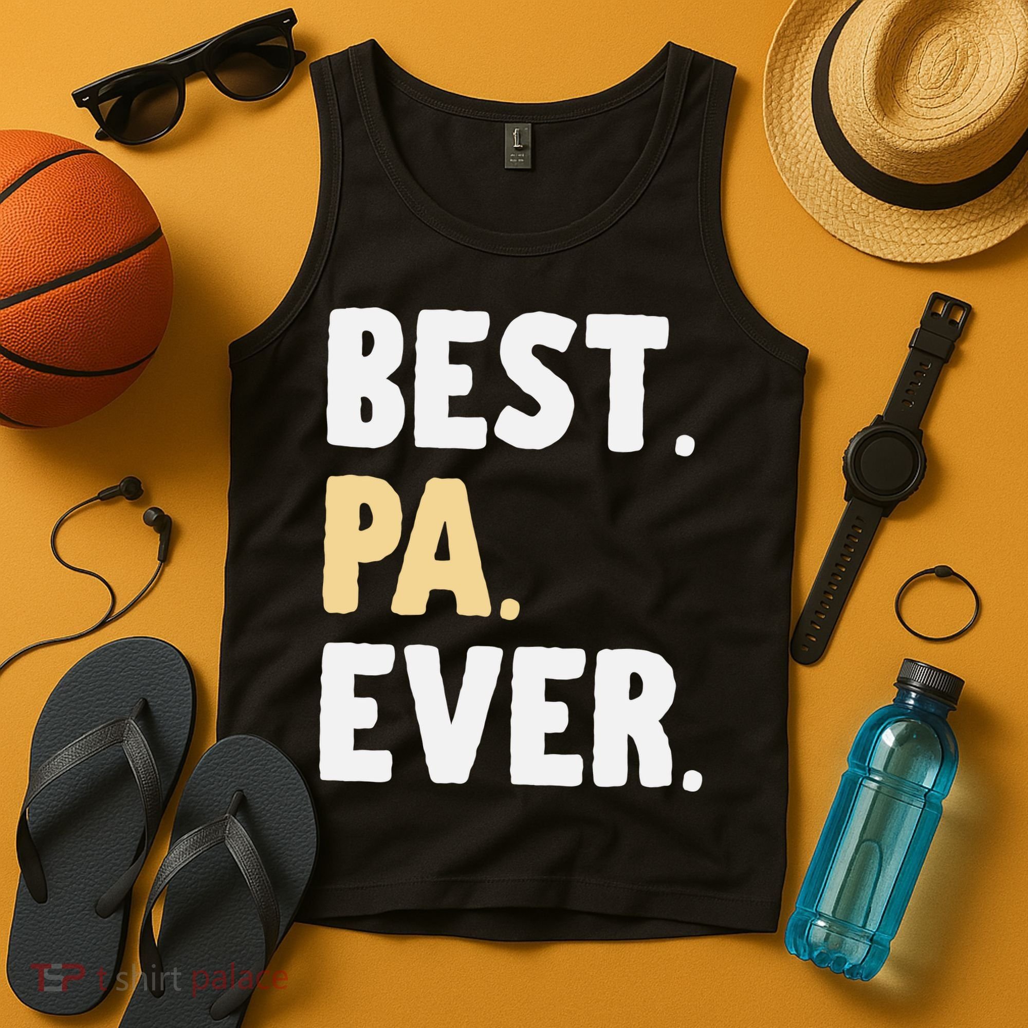 Pa Gift From Granddaughter Grandson Best Pa Ever Tank Top