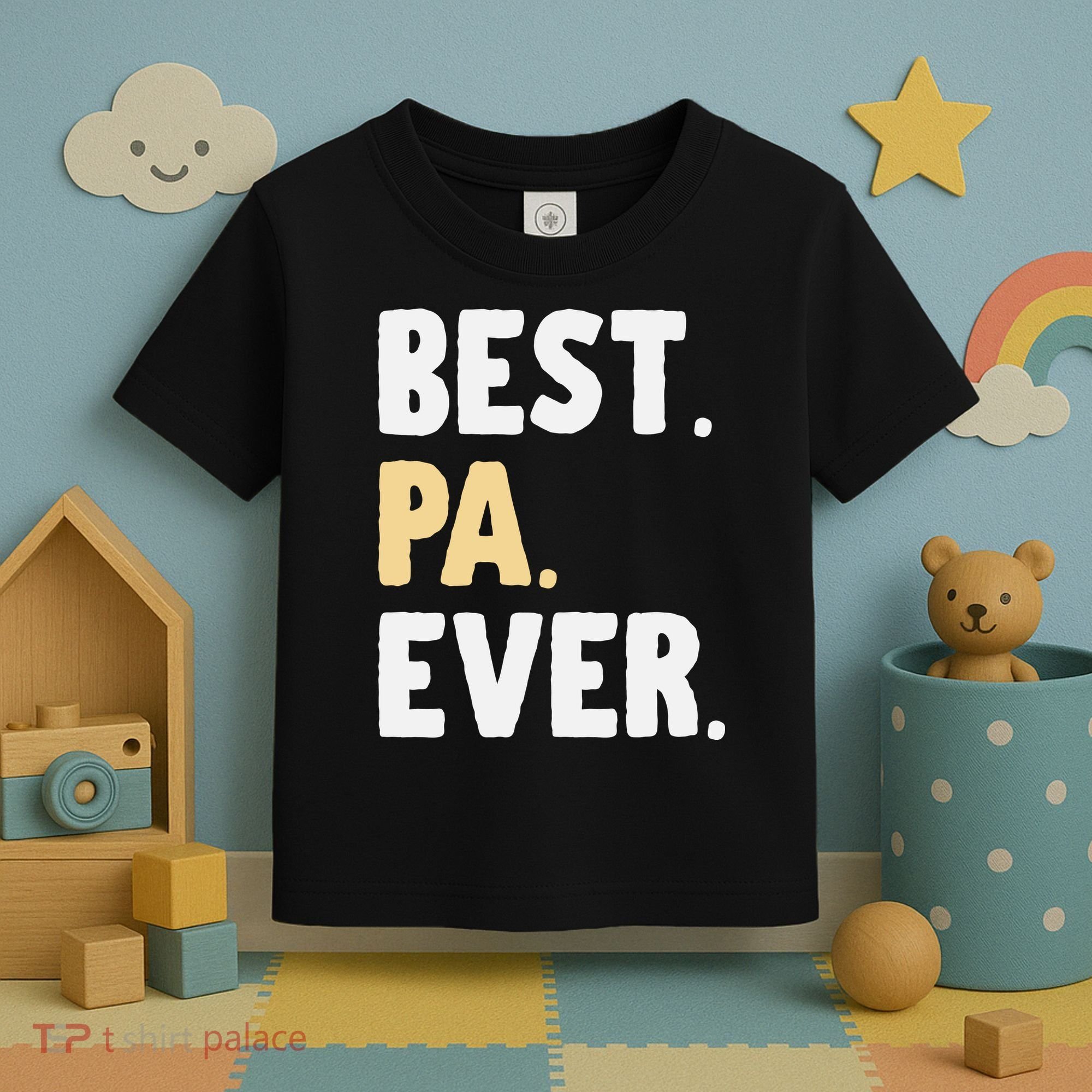 Pa Gift From Granddaughter Grandson Best Pa Ever Toddler T-Shirt