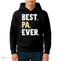 Pa Gift From Granddaughter Grandson Best Pa Ever Kids Hoodie thumb 4