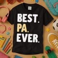 Pa Gift From Granddaughter Grandson Best Pa Ever Kids T-Shirt thumb 3