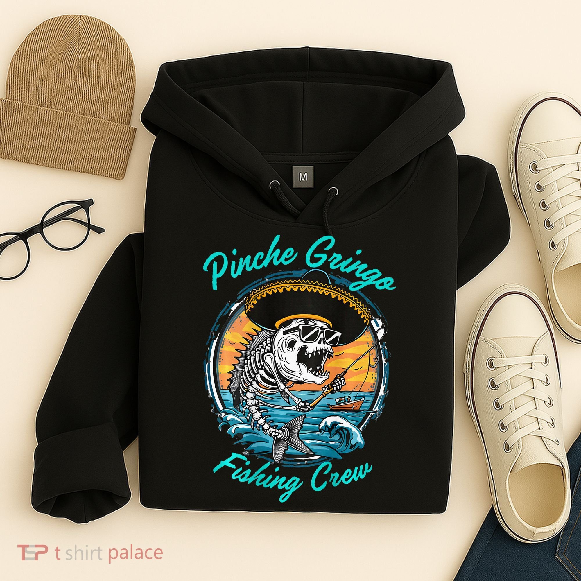 P.I.N.C.H.E Gringo Fishing Crew Hoodie