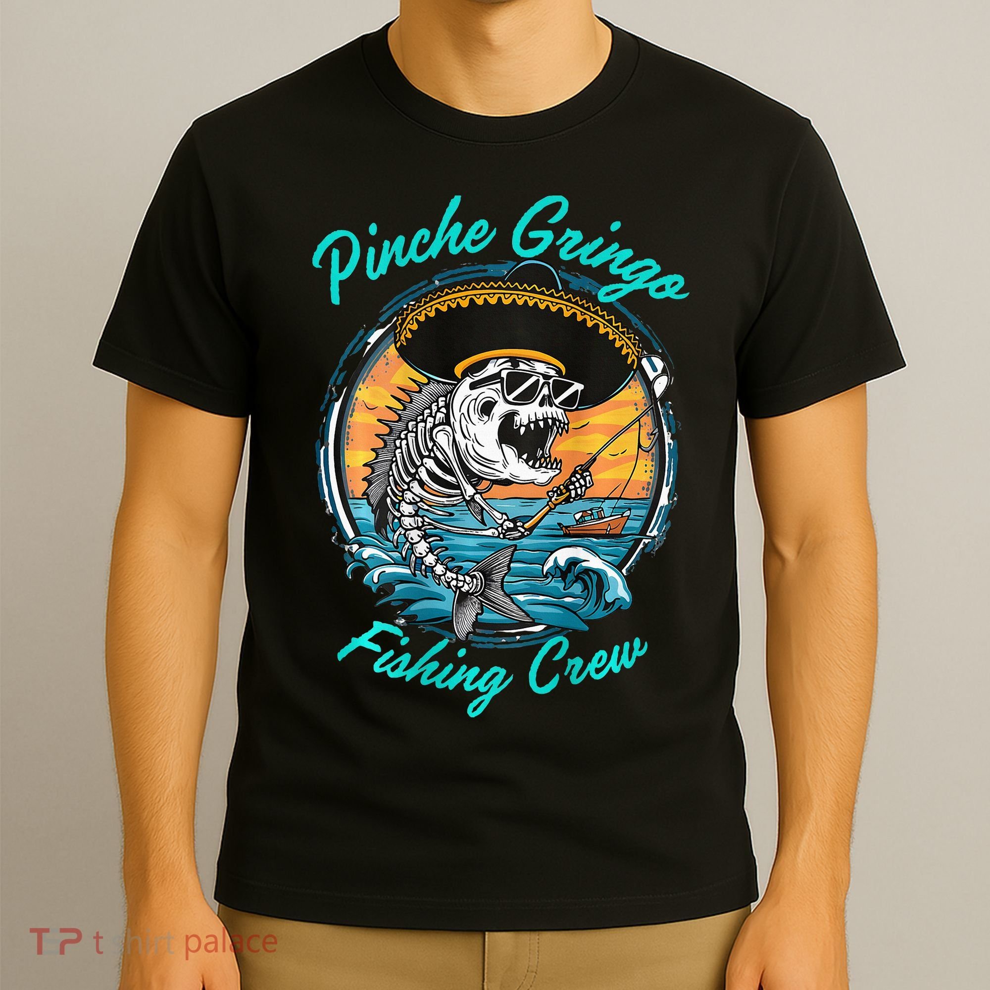 P.I.N.C.H.E Gringo Fishing Crew T-Shirt