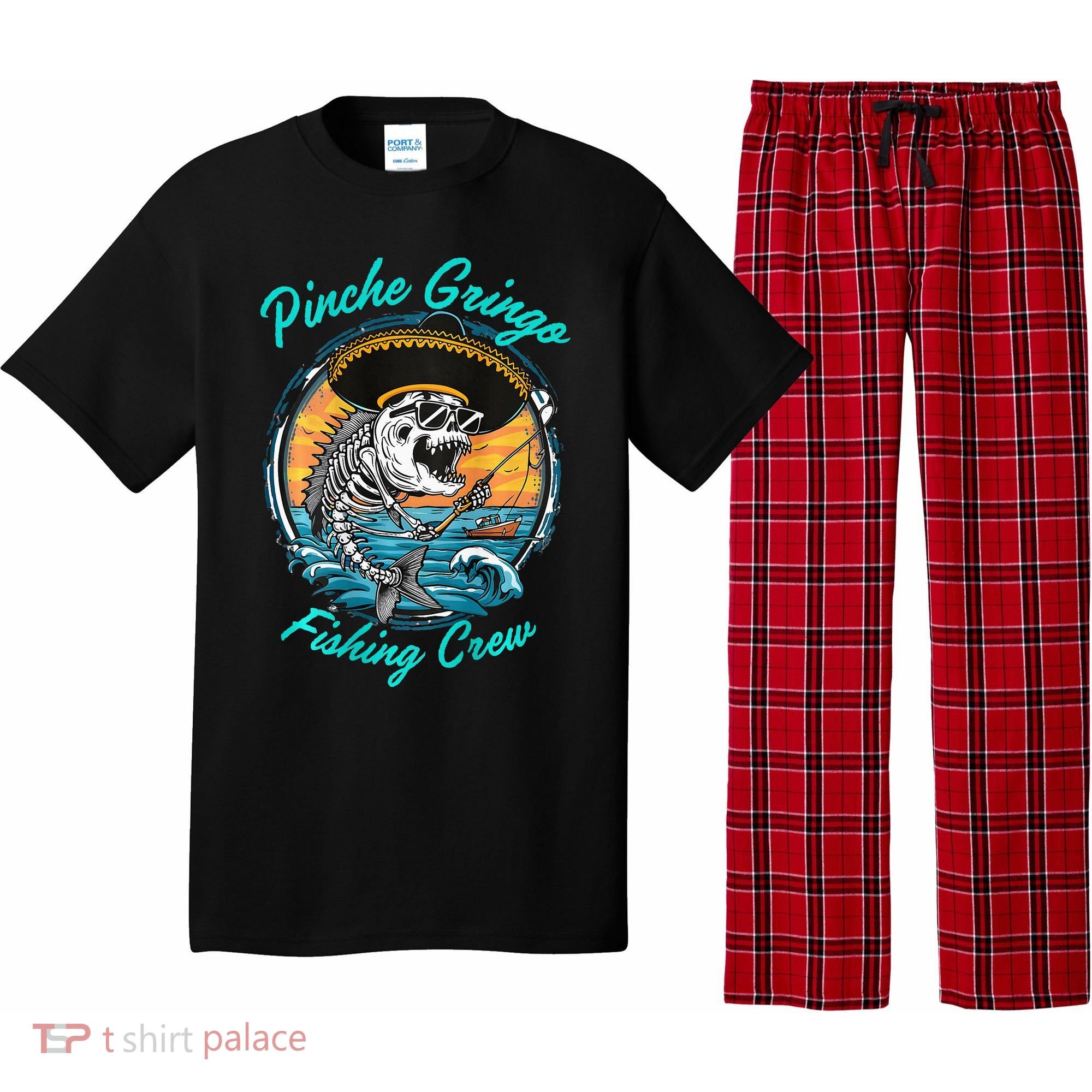 P.I.N.C.H.E Gringo Fishing Crew Pajama Set
