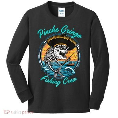 P.I.N.C.H.E Gringo Fishing Crew Kids Long Sleeve Shirt