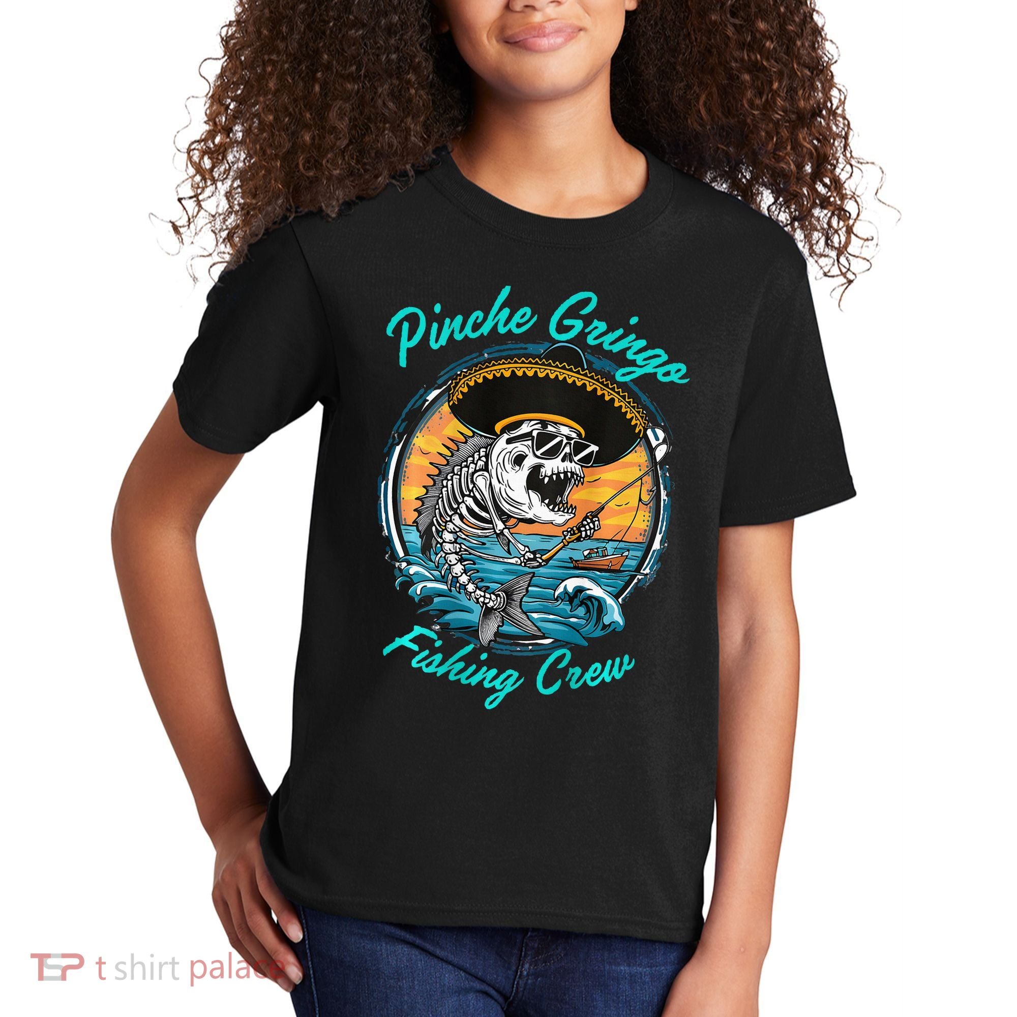 P.I.N.C.H.E Gringo Fishing Crew Kids T-Shirt