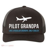 Pilot Grandpa Funny Cute Airplane Aviation Gift Yupoong Adult 5-Panel Trucker Hat thumb 0