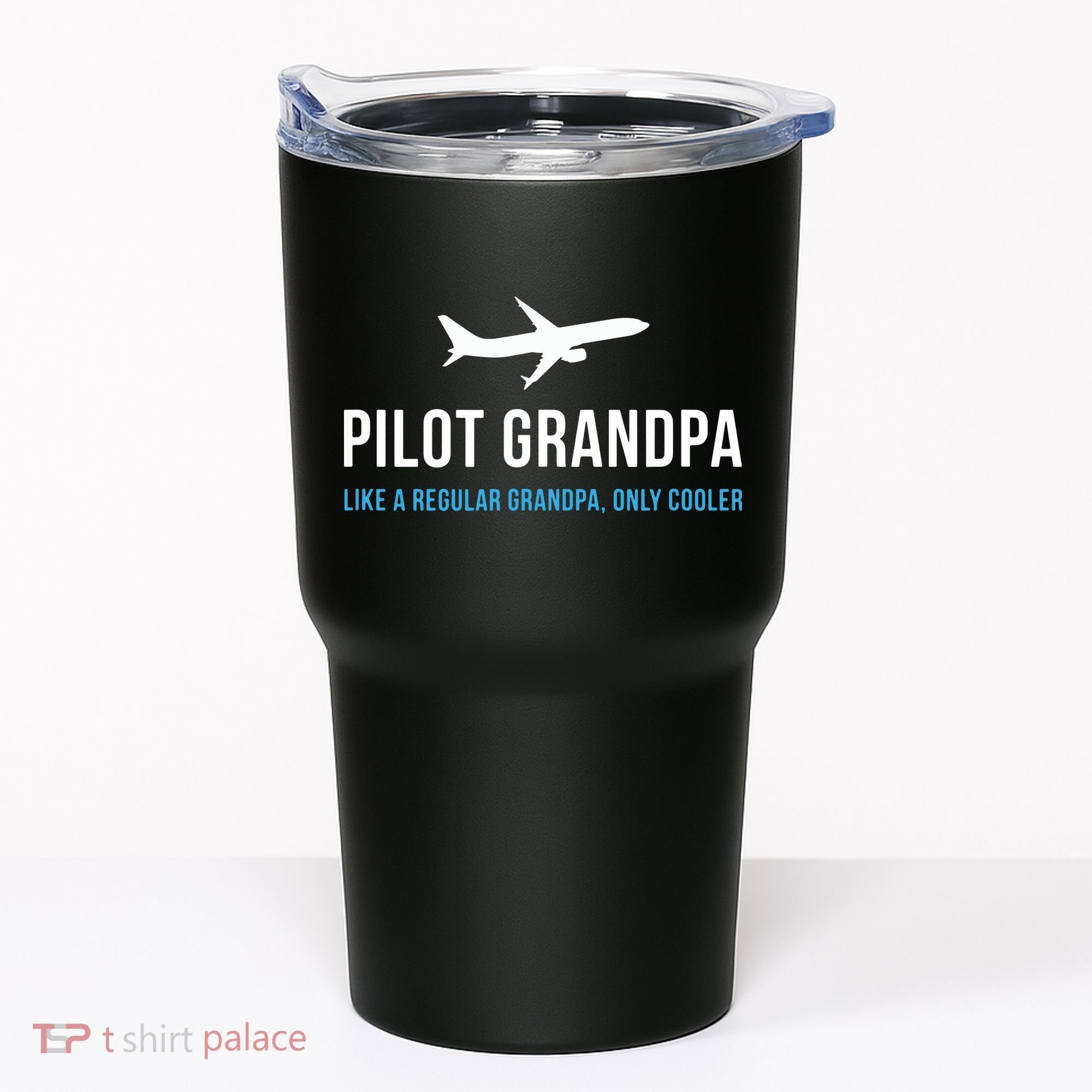 Pilot Grandpa Funny Cute Airplane Aviation Gift Tumbler