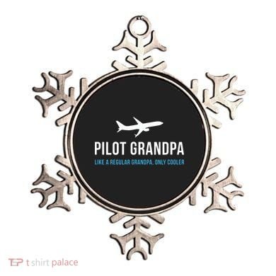 Pilot Grandpa Funny Cute Airplane Aviation Gift Ornament
