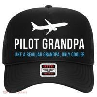 Pilot Grandpa Funny Cute Airplane Aviation Gift Hat thumb 0