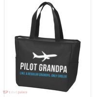 Pilot Grandpa Funny Cute Airplane Aviation Gift Tote Bag thumb 3