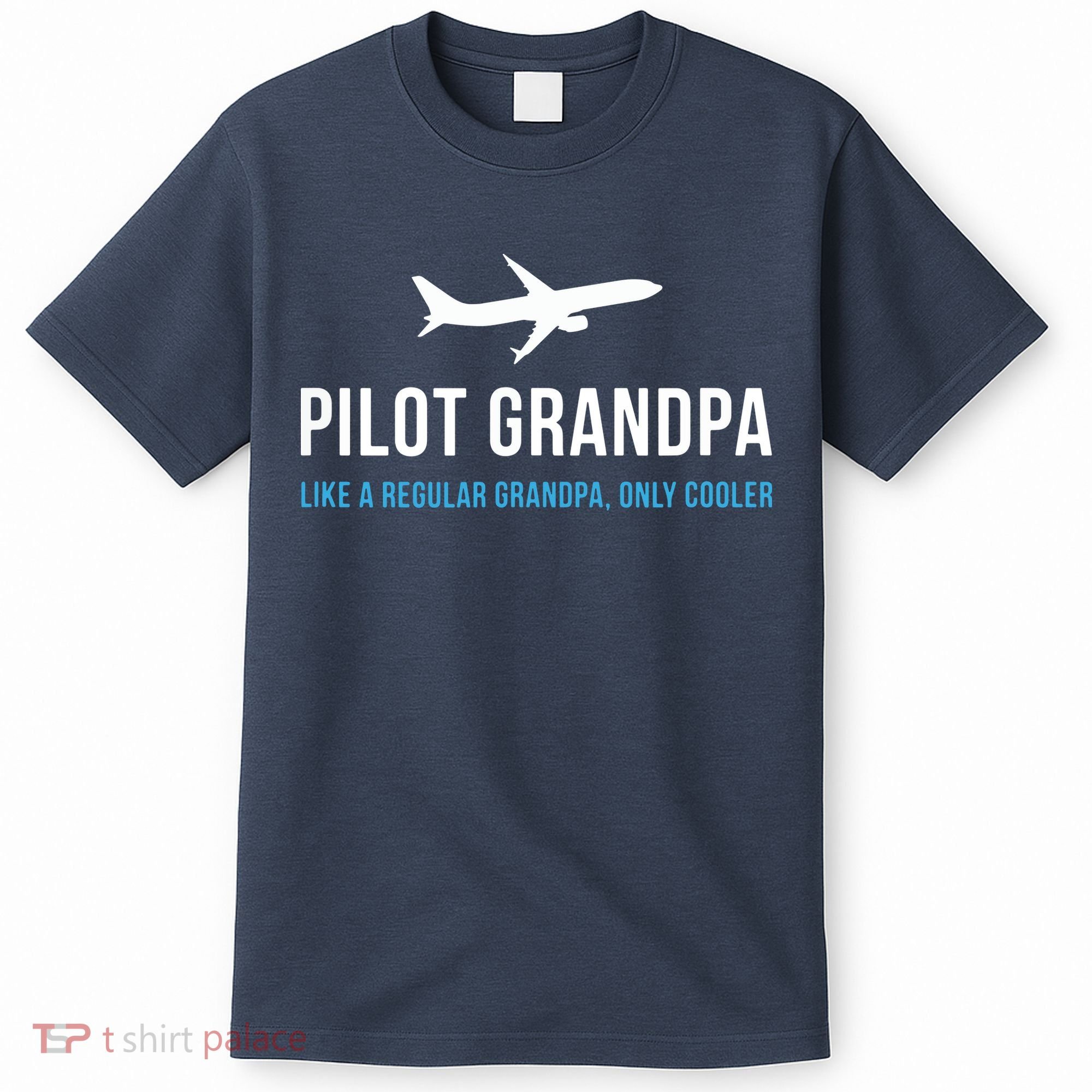 Pilot Grandpa Funny Cute Airplane Aviation Gift T-Shirt