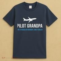 Pilot Grandpa Funny Cute Airplane Aviation Gift T-Shirt thumb 4