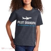 Pilot Grandpa Funny Cute Airplane Aviation Gift Kids T-Shirt thumb 2