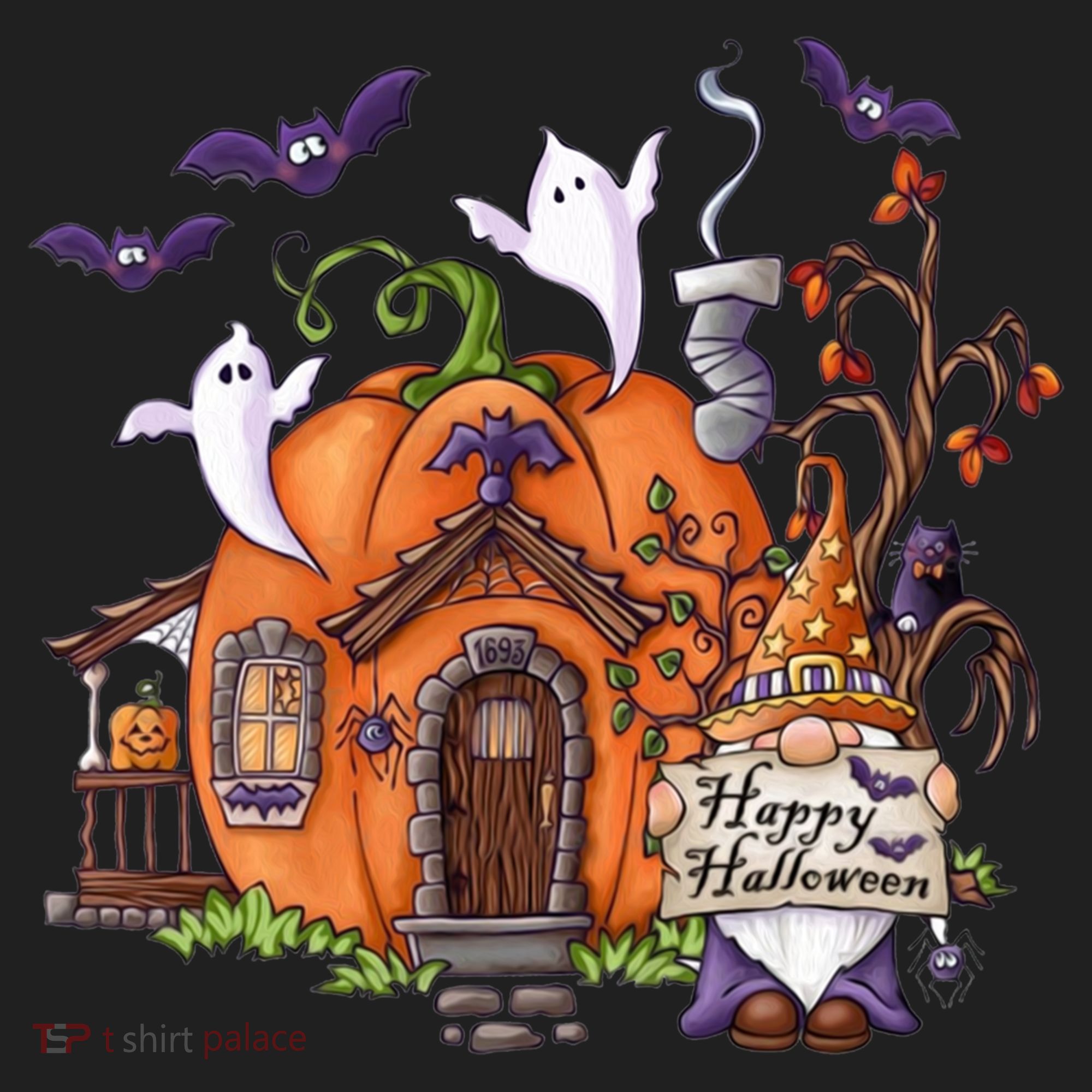 Pumpkin Gnomes Fall Autumn Cute Halloween Thanksgiving Tee Gift Women's Sweatshirt