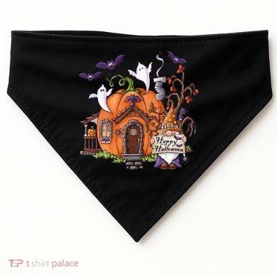 Pumpkin Gnomes Fall Autumn Cute Halloween Thanksgiving Tee Gift USA-Made Doggie Bandana
