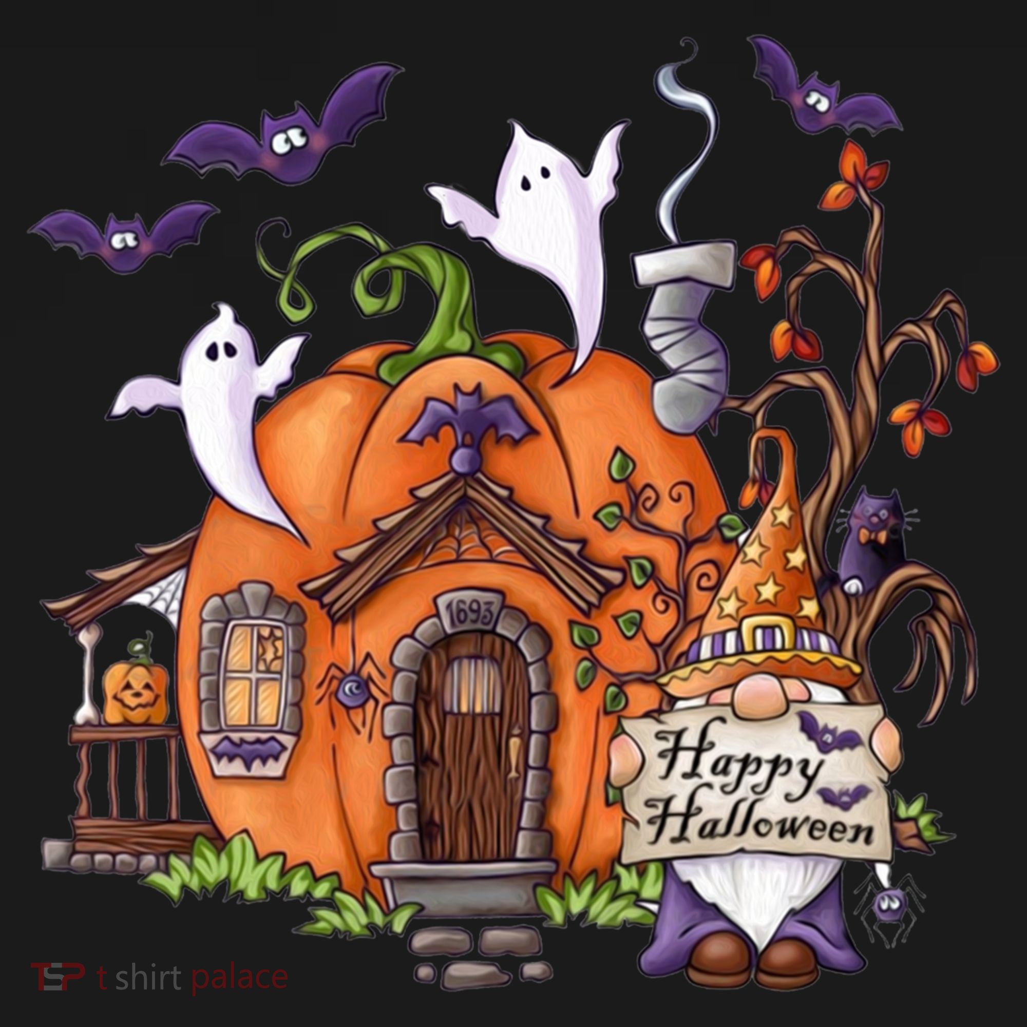 Pumpkin Gnomes Fall Autumn Cute Halloween Thanksgiving Tee Gift Backpack