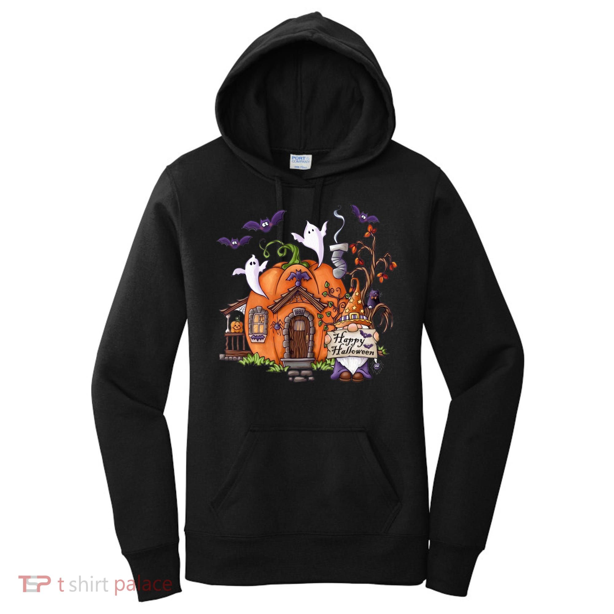 Pumpkin Gnomes Fall Autumn Cute Halloween Thanksgiving Tee Gift Women's Hoodie