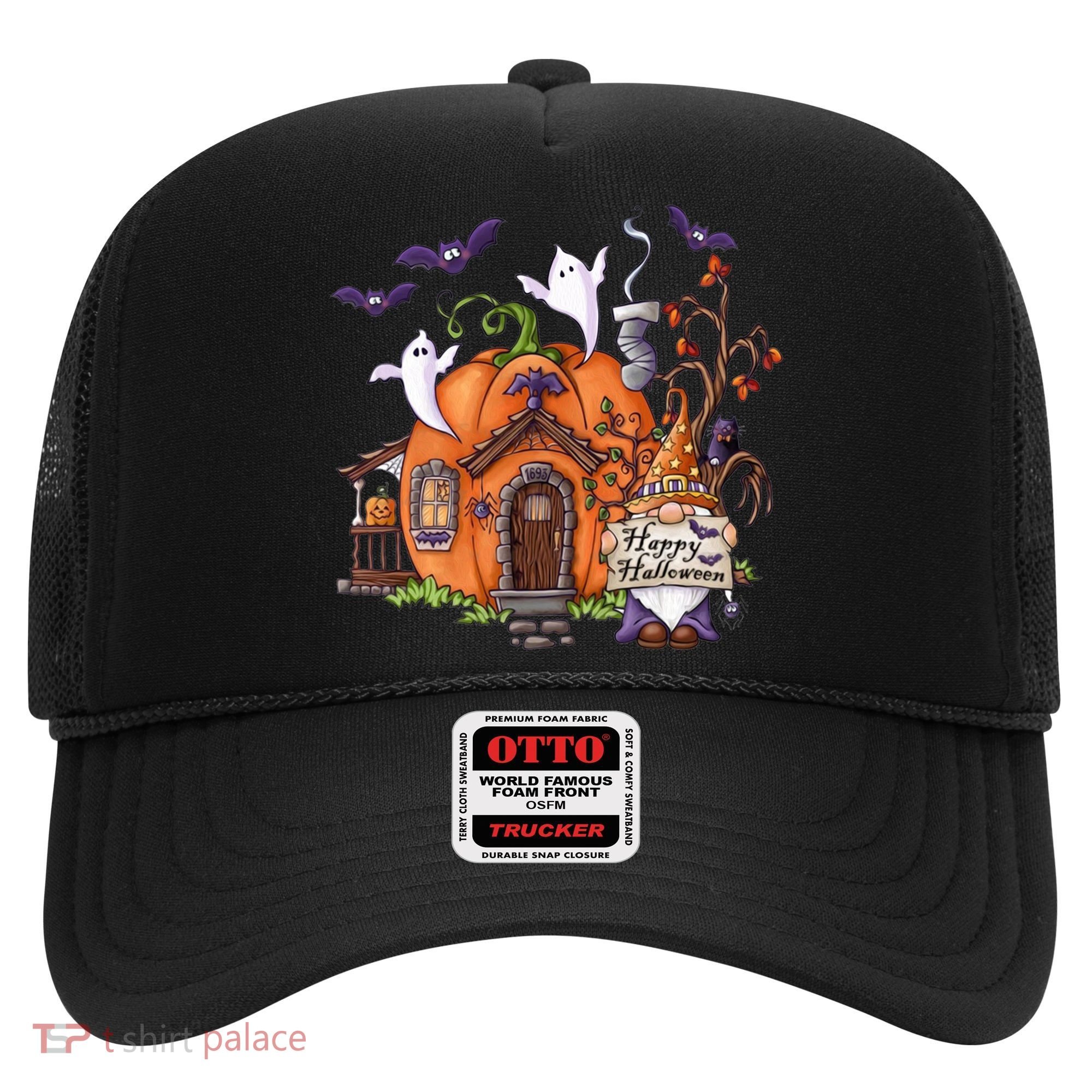 Pumpkin Gnomes Fall Autumn Cute Halloween Thanksgiving Tee Gift Hat