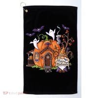 Pumpkin Gnomes Fall Autumn Cute Halloween Thanksgiving Tee Gift Golf Towel thumb 0