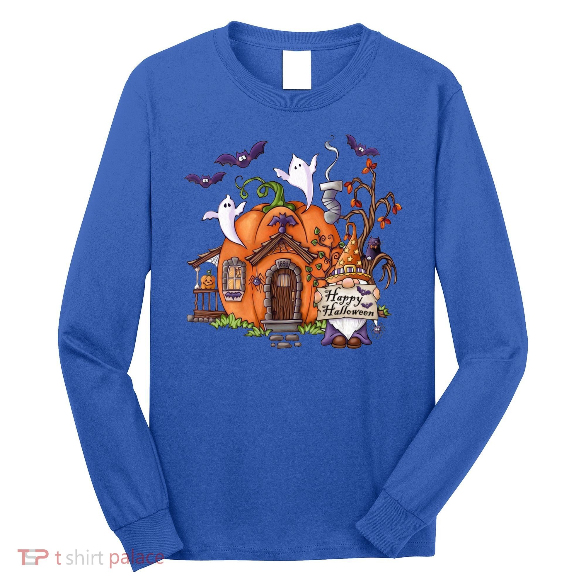 Pumpkin Gnomes Fall Autumn Cute Halloween Thanksgiving Tee Gift Long Sleeve Shirt